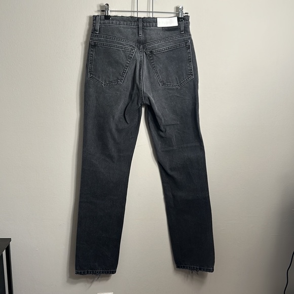 RE/DONE 70s Straight Faded Black Jeans - Picture 2 of 3